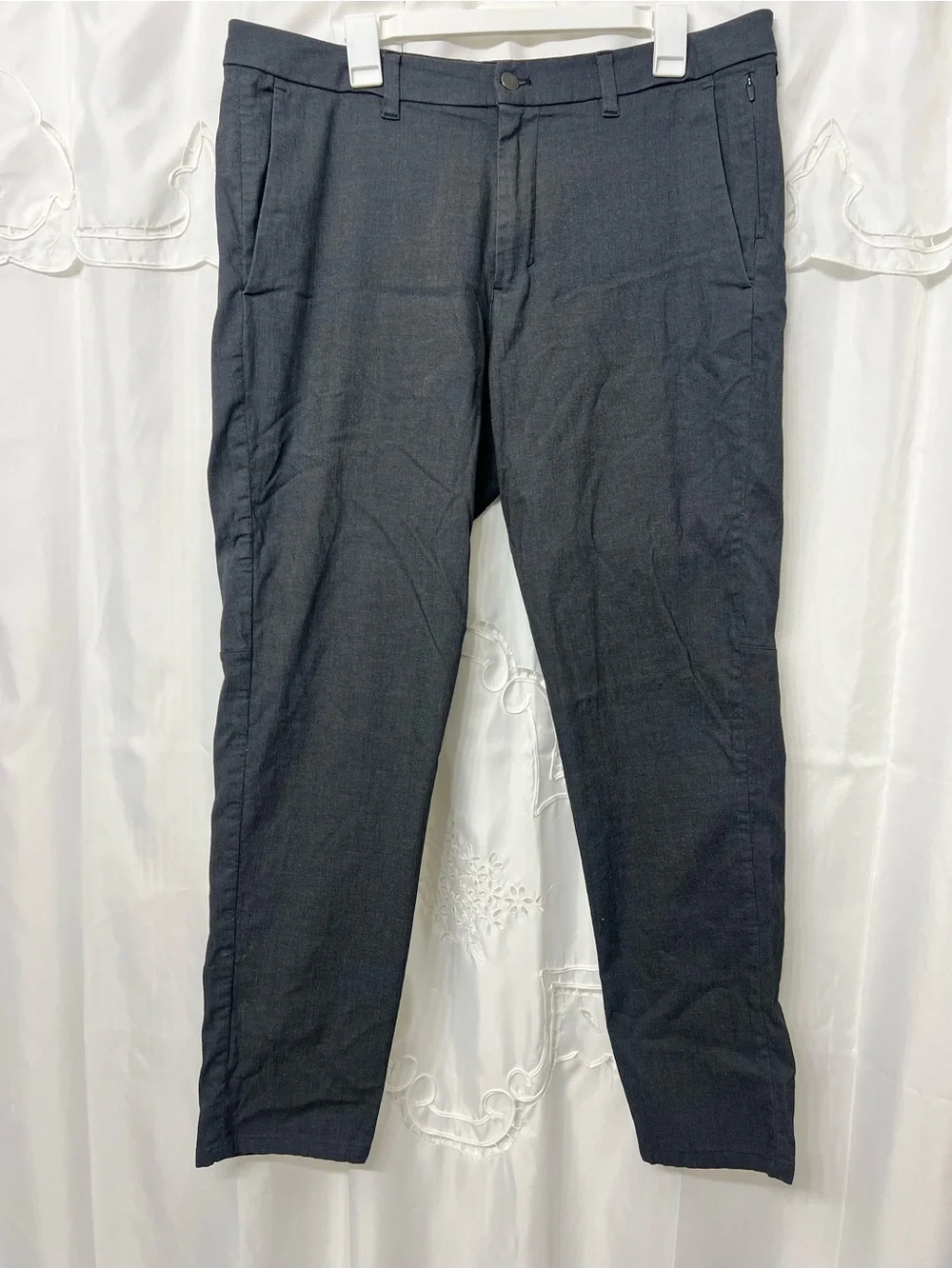 Lululemon Commission Pant Slim Oxford Obsidian Gray 36x30 ABC Golf Pants